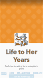 Mobile Screenshot of lifetoheryears.com